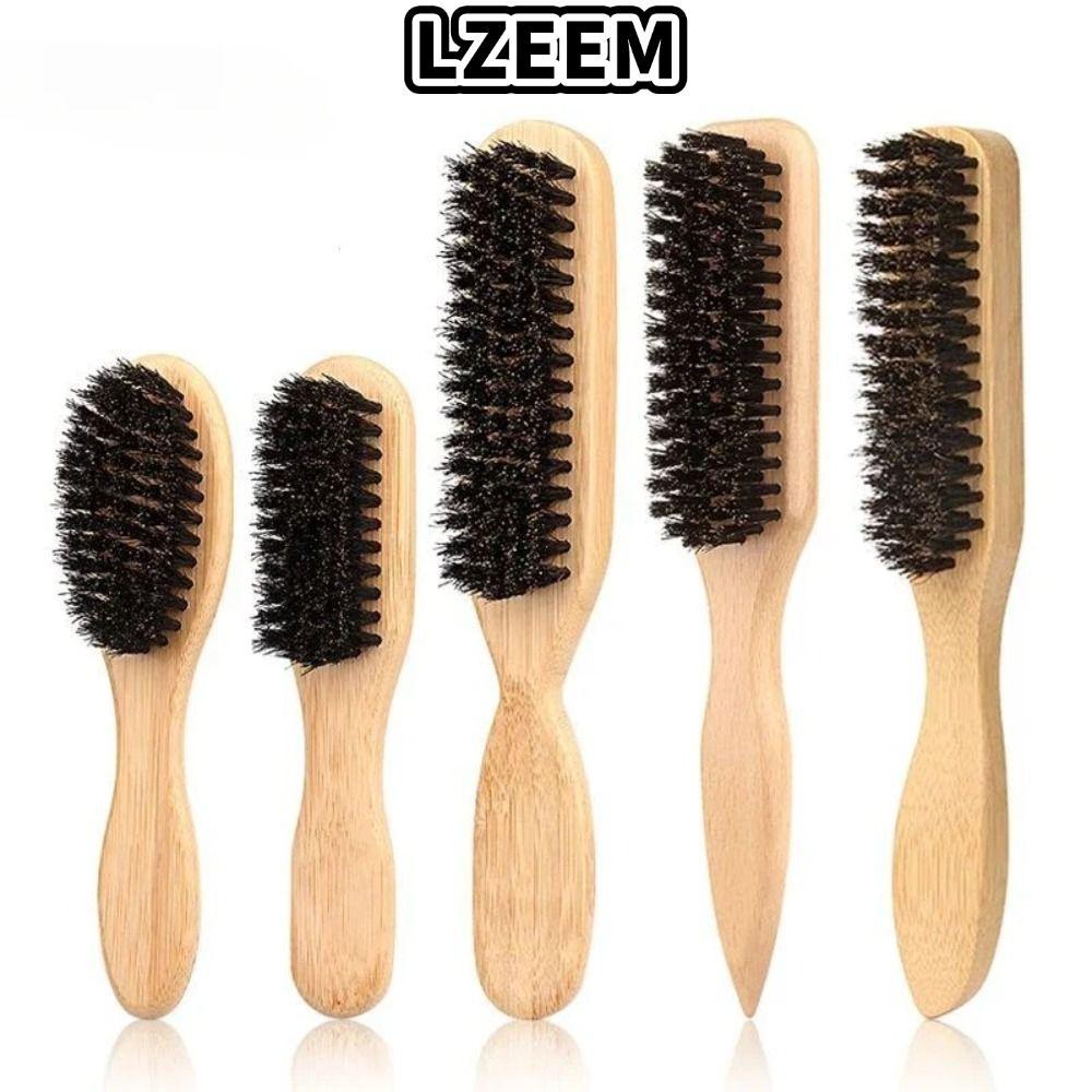 LZEEM Slick Back Hair Brush, Chức năng trêu chọc Bàn chải tóc lông Boar mượt mà, Thiết kế lưng Flyaw