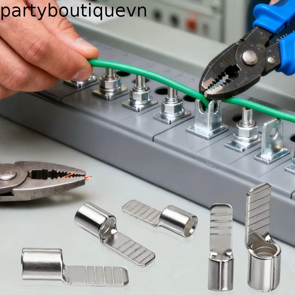 PHẦN 100 Chiếc C45 Pin Terminal, Đồng Tím Độ Dẫn Điện Mạnh C45 Contact Pin, Kẹp Bạc Chắc Chắn Không 