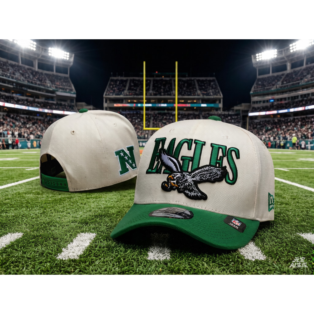 Philadelphia Eagles 9Forty Mũ Kỷ Nguyên Mới Retro Eagles Logo Snapback Cong Bill Nhiều Màu Thêu Ngoà