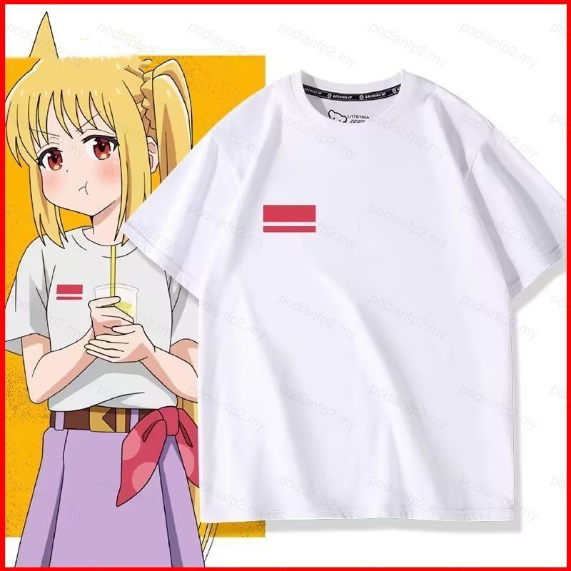 PDF2 BOCCHI THE ROCK Gotoh Hitori Ijichi Nijika kessoku bando Cosplay vải 3D mùa hè Áo thun ngắn tay