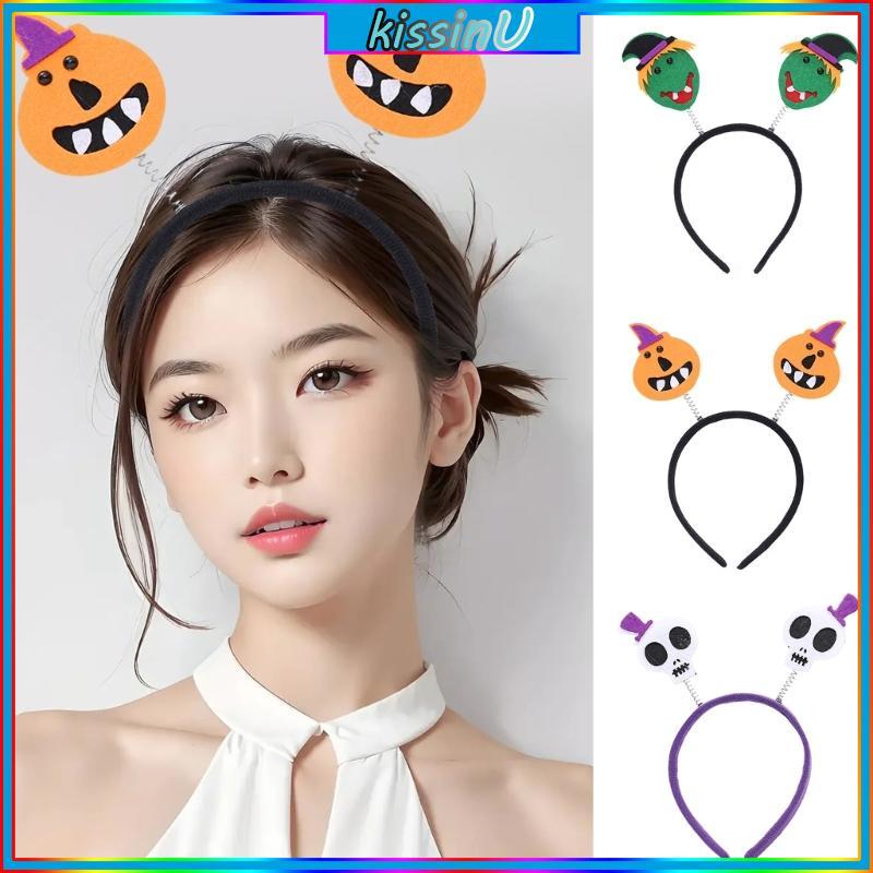 Hôn Gothic Cánh Đầu Lâu Hình Đầu Lâu Băng Đô Trẻ Em Cosplay Băng Đô Quấn Tóc Halloween Trang Trí Tiệ