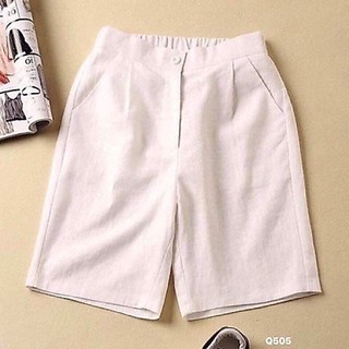 Quần Sóc Đũi Khuy Cao Cấp