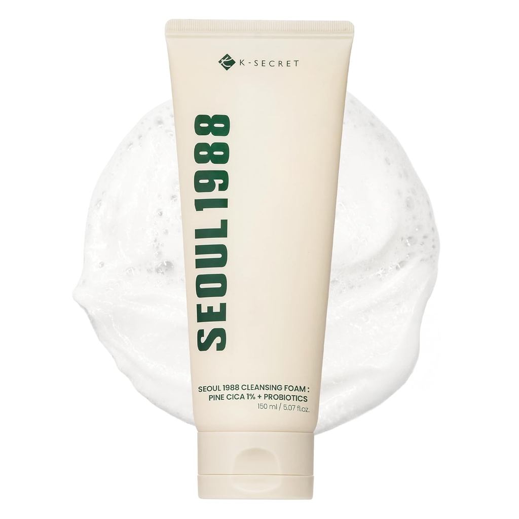 K-SECRET SEOUL 1988 Cica Cleansing Foam-Deep Pore Cleaning And Soothing Care | Sữa rửa mặt da nhạy c