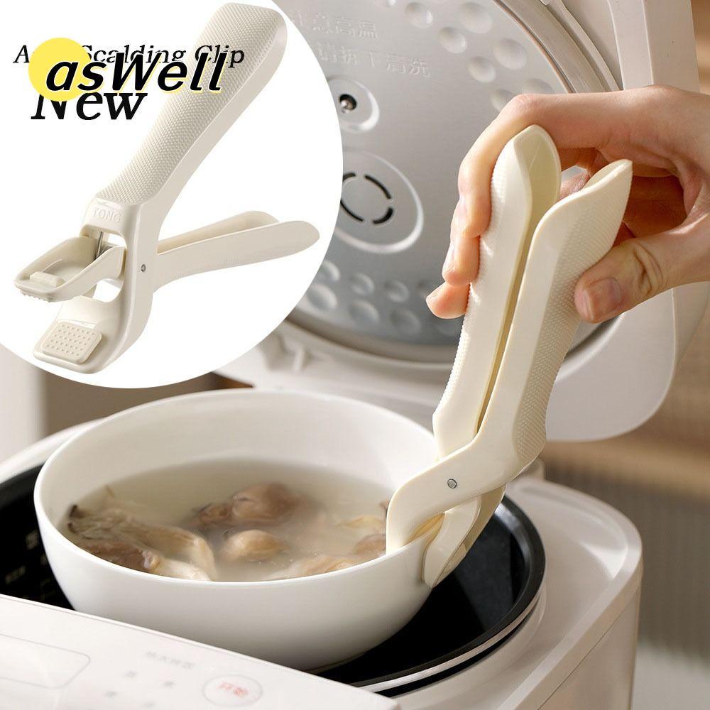 Kẹp Bát Bếp ASWELL, Kẹp Silicon Chống Bỏng, Bát Ăn Chống Trơn Trượt Bền Chống Bỏng Giá Đỡ