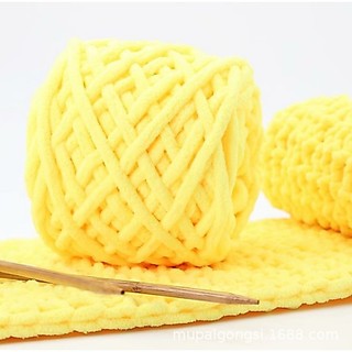 LEN NHUNG ĐŨA  SỢI 6MM (BÔNG SỮA)