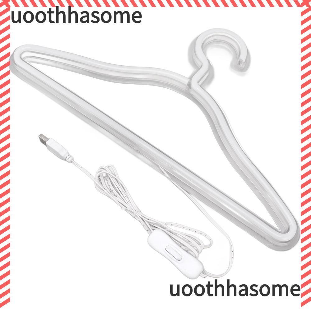 Đèn LED neon UOOTHASHASOME, Móc treo áo Đèn LED neon chạy bằng USB, Đèn sưởi di động lãng mạn 5V LED