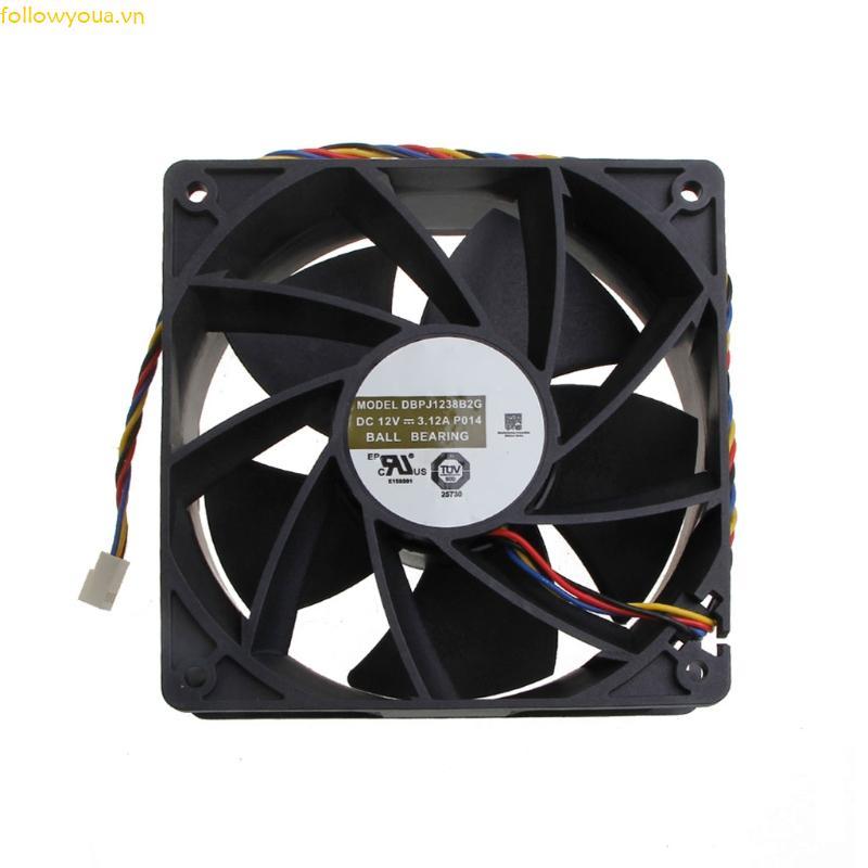 Quạt làm mát không chổi than Fol DBPJ1238B2G DC 12x12x3 8cm 4p 4Wire Điều khiển nhiệt độ PWM 7