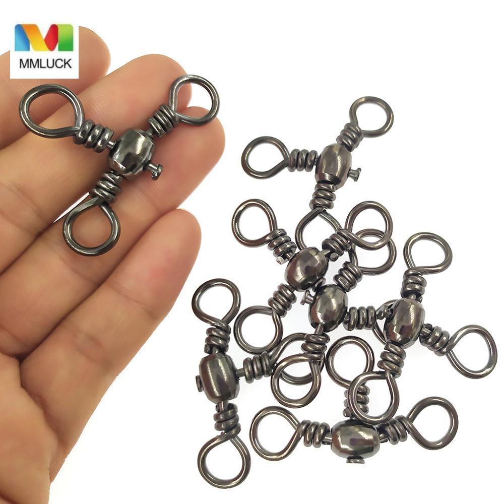 MMLUCK Vòng xoay MMLUCK 50 chiếc Phụ kiện câu cá 3 chiều Xoay câu cá