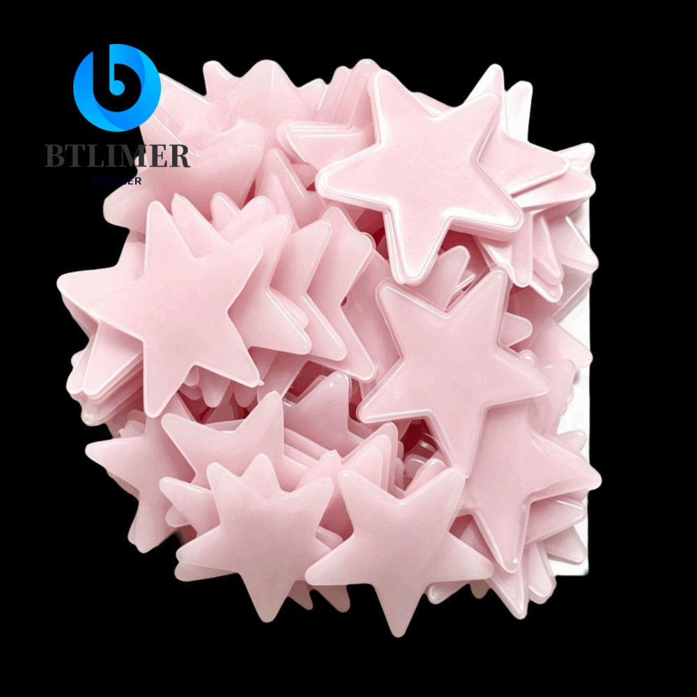 BTLIMER 100 Decal Dán Tường Ngôi Sao, Nhãn Dán Ngôi Sao Dạ Quang 1.18 in PP, Đèn Ngủ Trang Trí Ngôi 