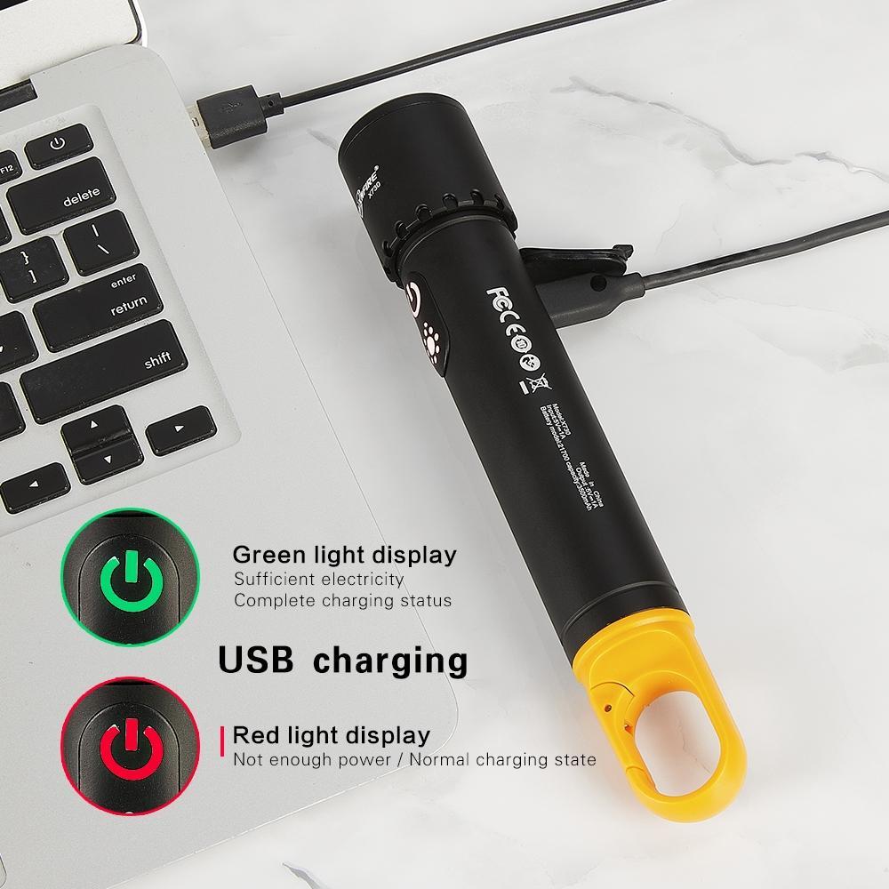 Đèn Pin X725 Siêu Sáng 1000LM, 9 Chế Độ Chiếu Sáng, Kháng Nước IPX4, Chất Liệu Hợp Kim Nhôm