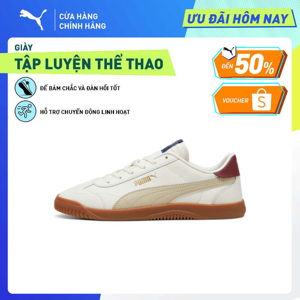 Giày Thể Thao PUMA Unisex Club 5v5 Warm White-Putty-Team Regal Red-Clyde Royal Màu Trắng