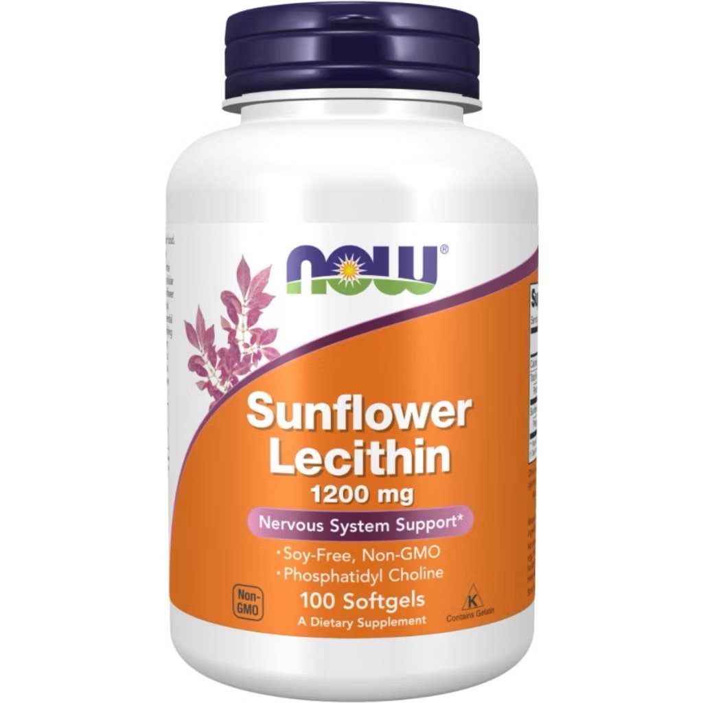 HươngSắc Viên uống Lecithin 1200mg - Now Sunflower Lecithin date xa