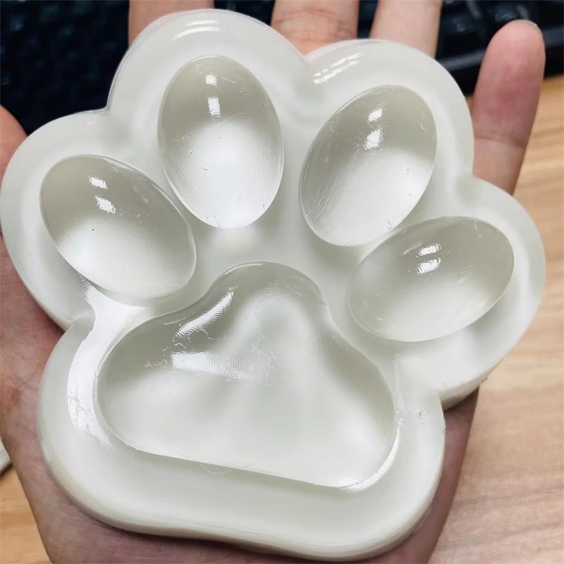 Handmade Mèo Lớn Paw Taba Squishy Đồ Chơi Rõ Ràng Fufu Squishy Cảm Giác Thần Tài Đồ Chơi Trẻ Em Ngườ