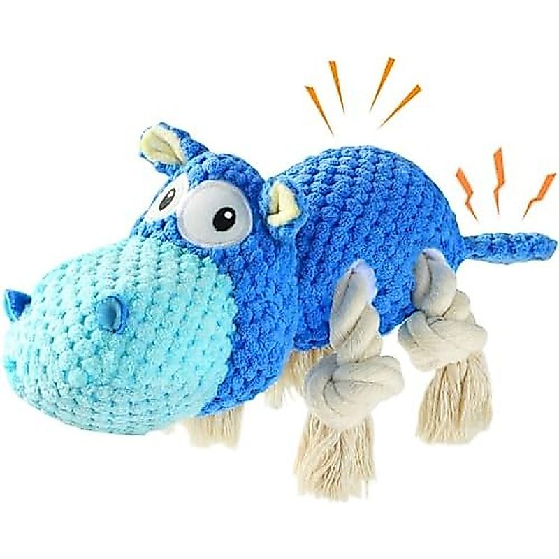 TOOPTATE Dog Toys for Aggressive Chewers - Toys to Keep Them Busy Squeaky Dog Toys for Large Dogs (B