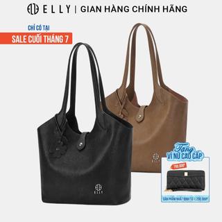 Túi xách nữ cao cấp da thật ELLY ET220 túi đeo vai cao cấp công sở thời trang sang trọng đựng ví điện thoại đồ cá nhân