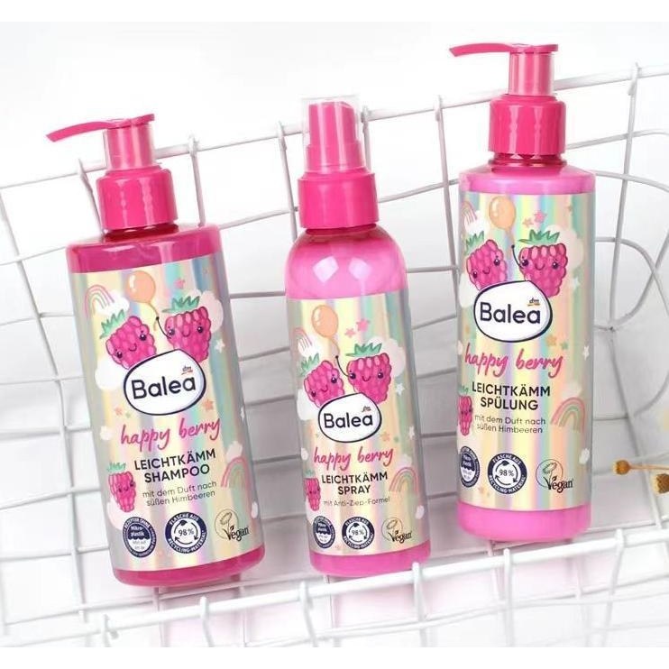 Dầu gội Balea Balea của Đức Dầu xả Kiểm soát dầu Chống gàu Bảo vệ màu mềm Frizz 300ml Dầu gội lật 07