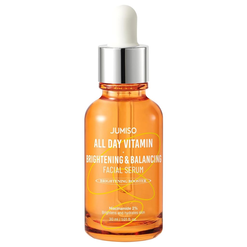 JUMISO All Day Vitamin Serum, Brightening & Balancing Facial Serum, Gift, Vitamin C, A, B, D, E, Ser
