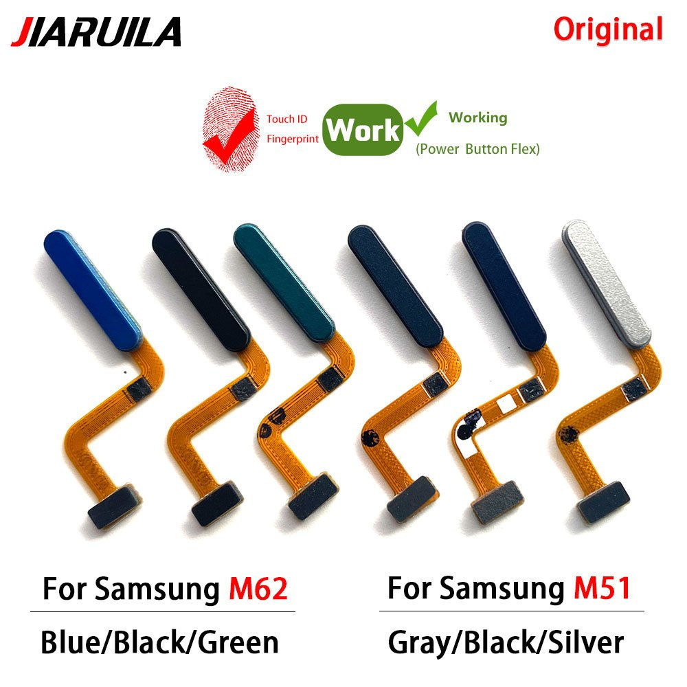 Chìa Khóa Nút Nguồn Chính Hãng Cho Samsung M31 M31S M51 M62 M14 M23 5G Cảm Biến Vân Tay Nút Nhà Ruy 