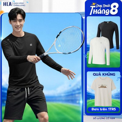 [HOT_BST MÙA ĐÔNG] Áo Thun Thể Thao Giữ Nhiệt Dài Tay HLA Sportsday – Cổ Tròn Thời Trang