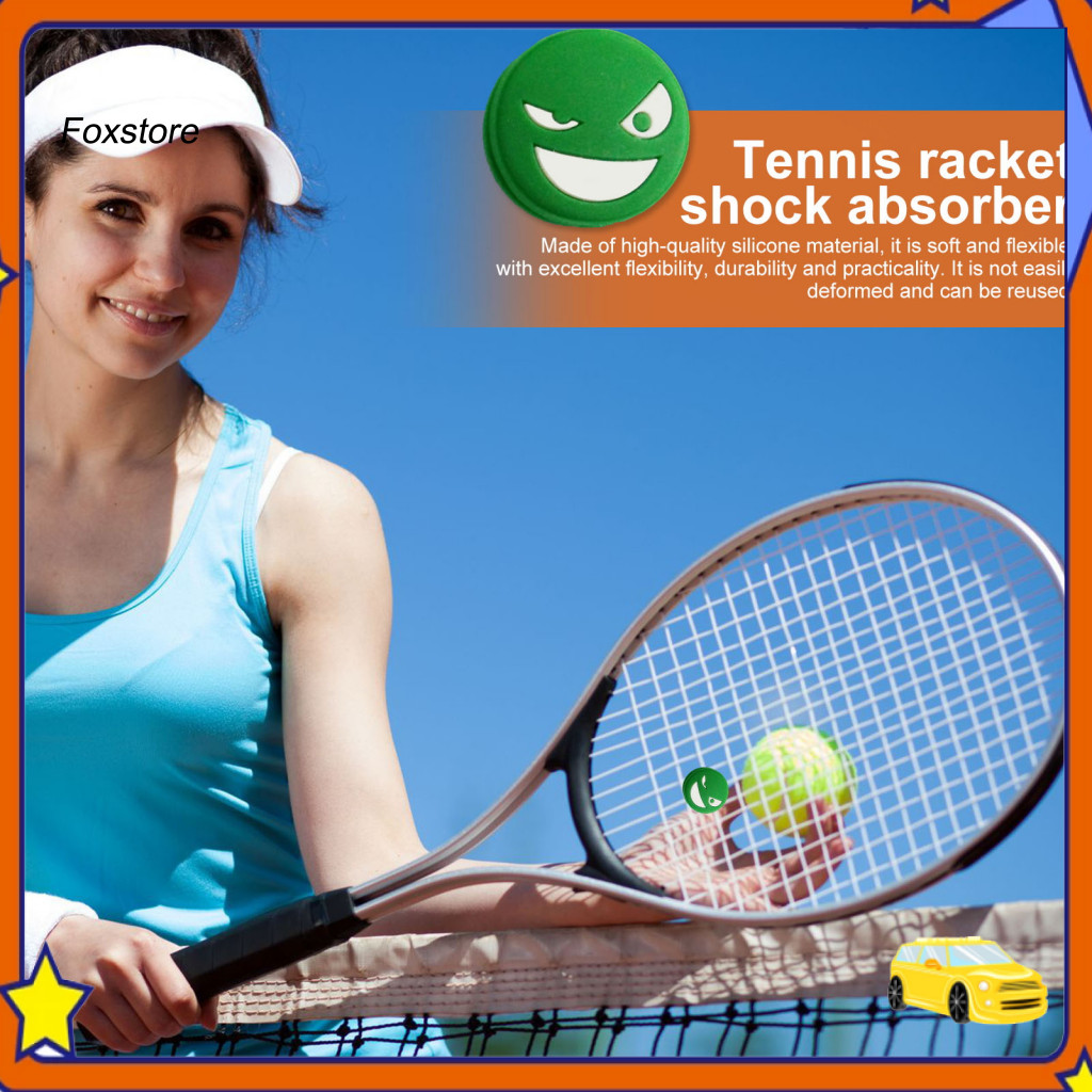 [Fx] Bộ giảm chấn rung silicon Bộ giảm chấn rung Vợt tennis có thể tái sử dụng Bộ giảm chấn rung Vợt