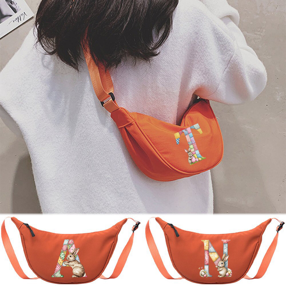 Túi đeo chéo nylon Practical Nylon Dumpling Crossbody Bag Large Space Adjustable Shoulder Sling Bag 