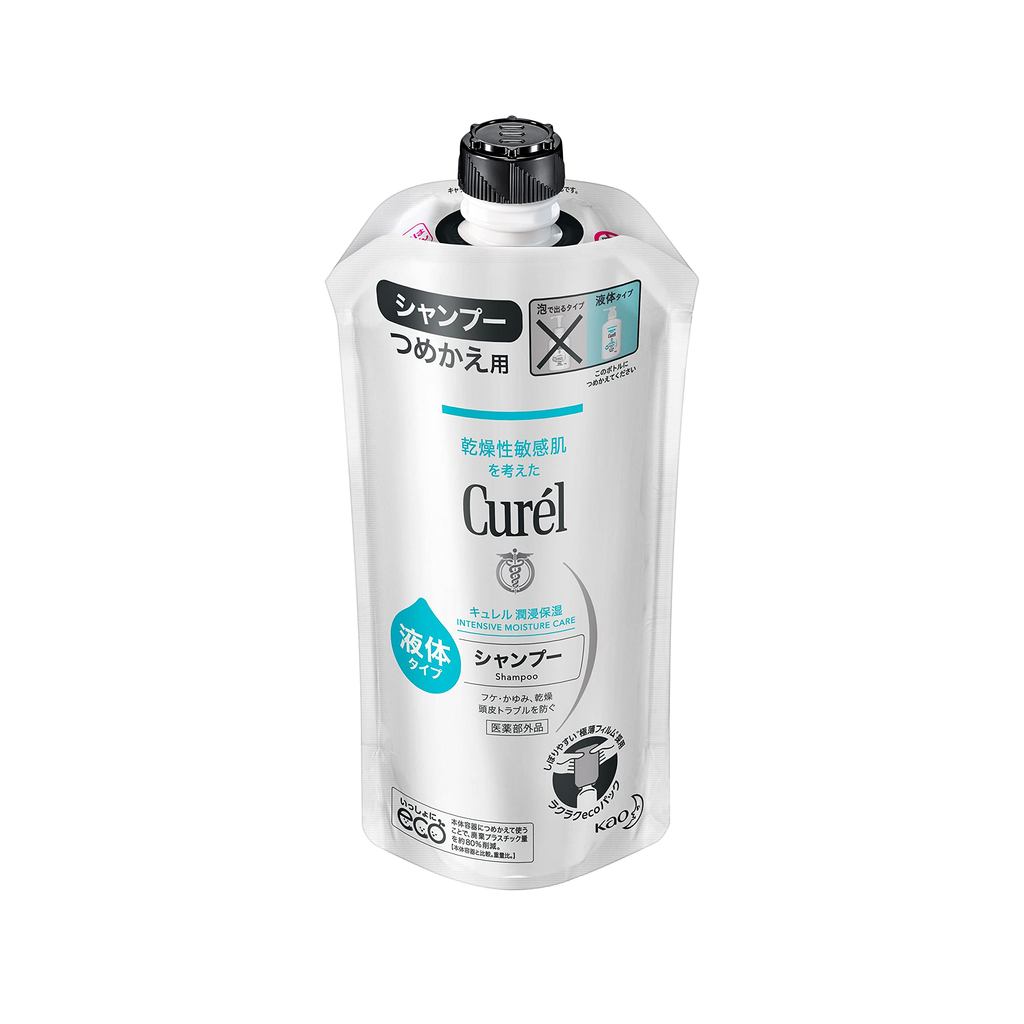 Dầu gội Curel Refill Có thể dùng cho bé Axit yếu không mùi không màu Nhật Bản Chính hãng Hàng Nhật B