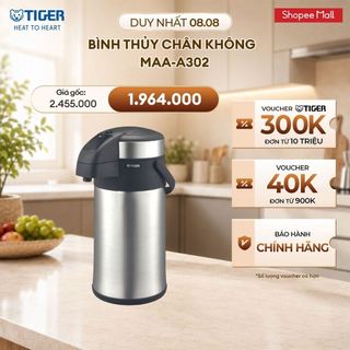 Bình Thủy Chân Không TIGER MAA-A302 - Hàng chính hãng