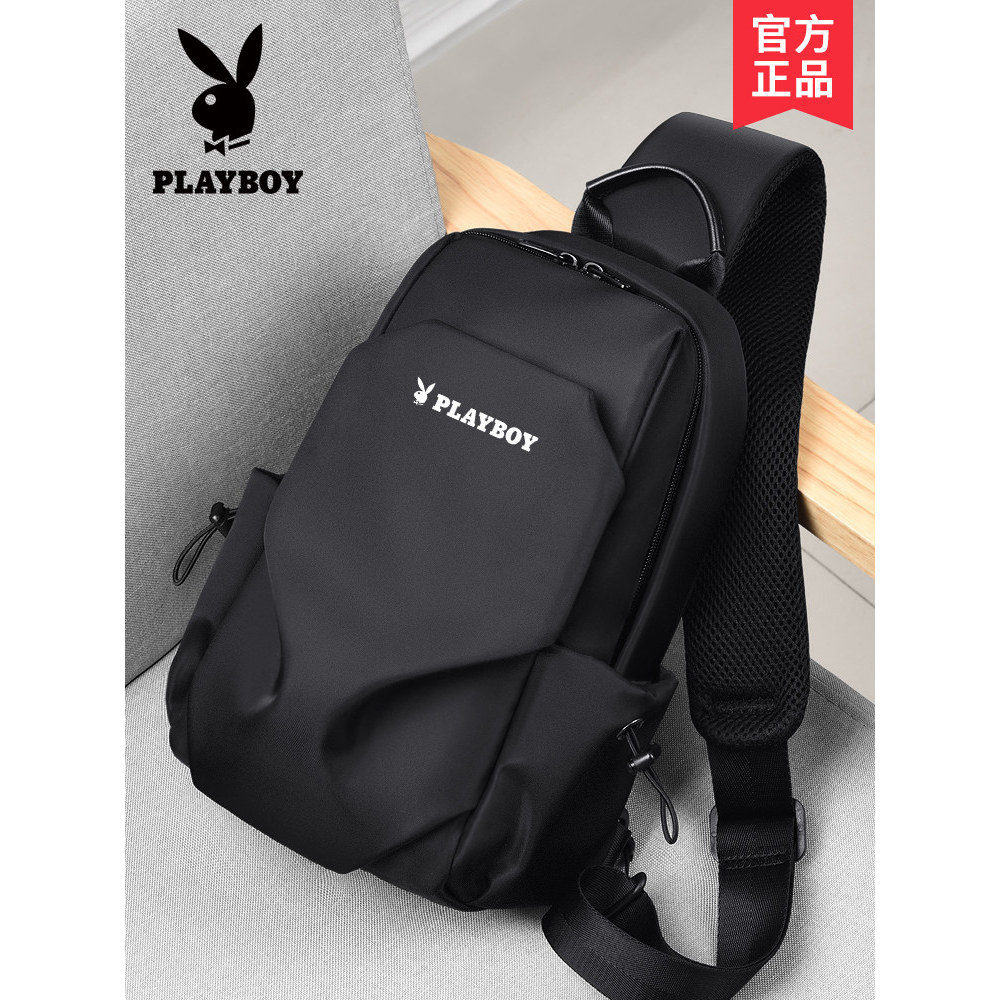 [Hàng hóa Taohao] Túi Playboy Túi xách nam phong cách mới Túi ngực dung tích lớn Ba lô đa chức năng 