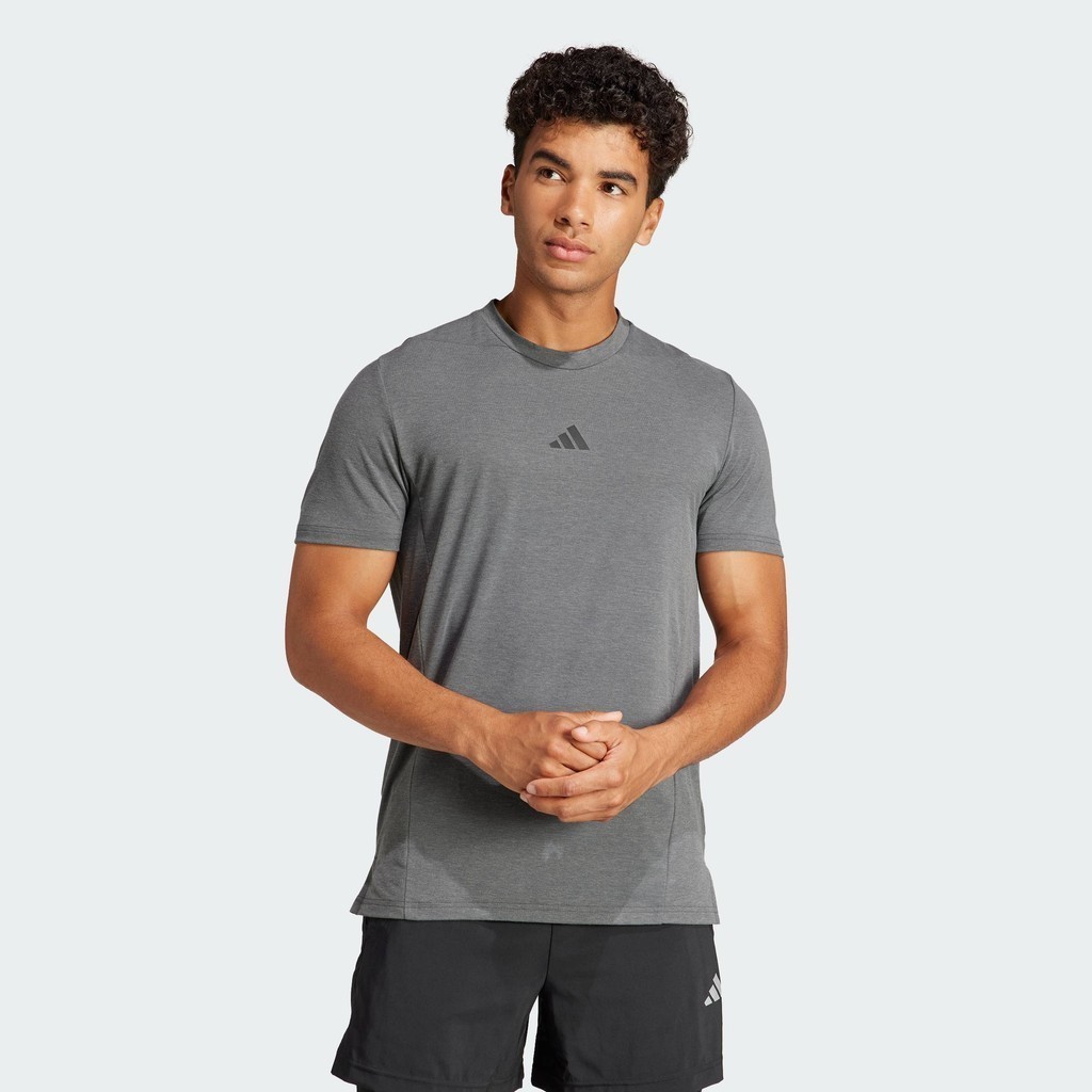 adidas Gym & Training Áo Thun Tập Luyện Designed for Training Nam Xám IS3809