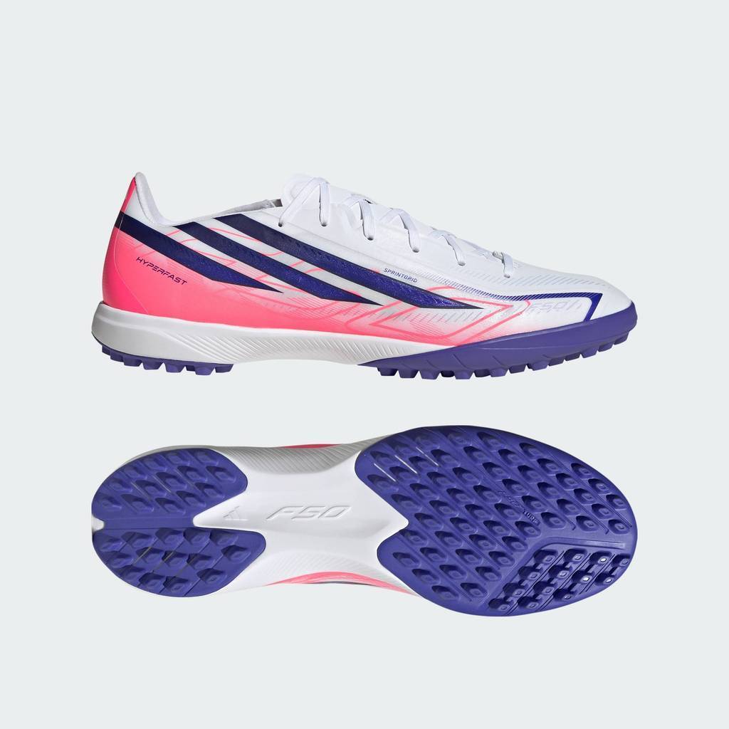 adidas Bóng đá Giày Đá Bóng Turf F50 Hyperfast League Unisex trắng KJ3434