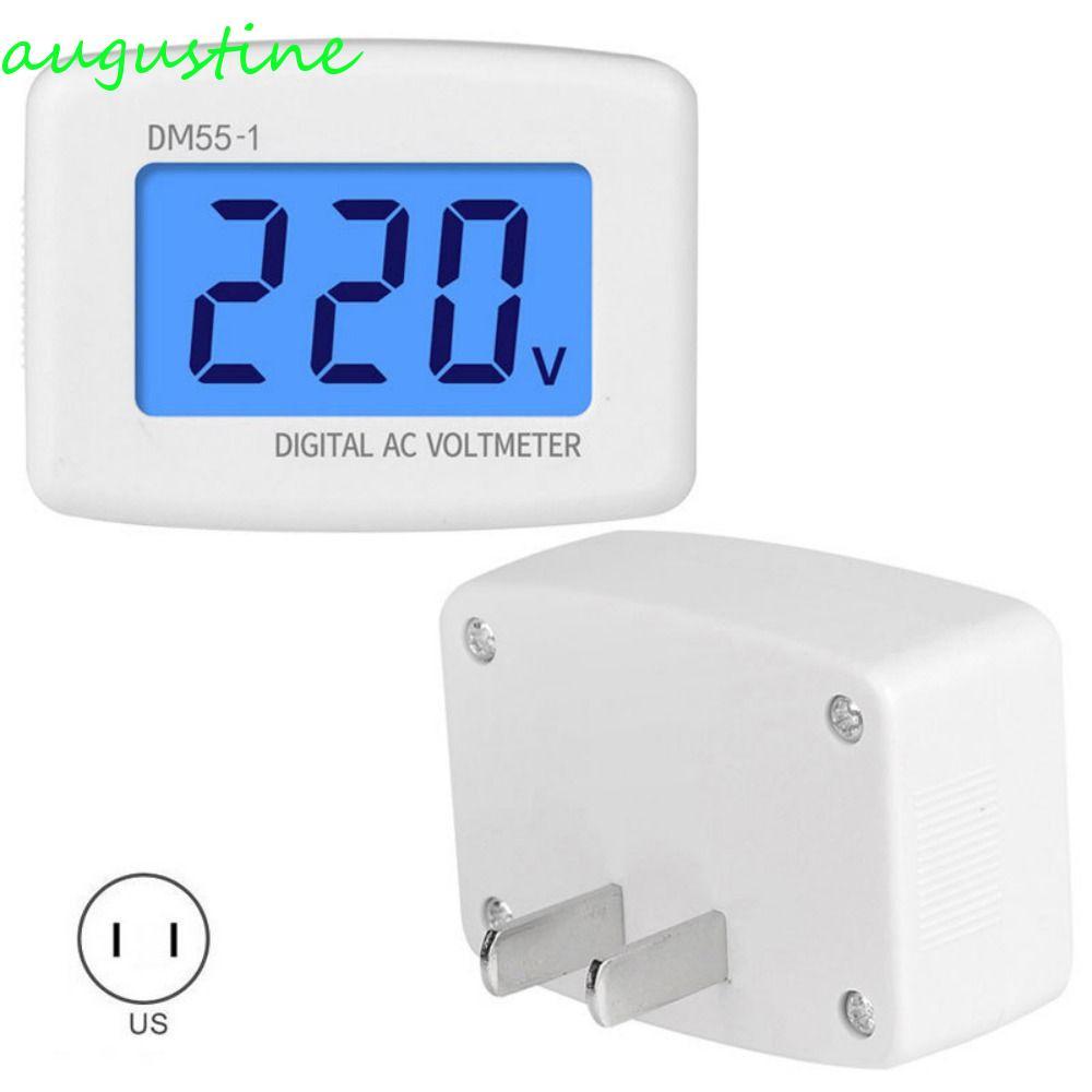 AUGUSTINE Wall Flat Vôn Meter AC Meter DM55-1 EU / US Plug Volt Meter