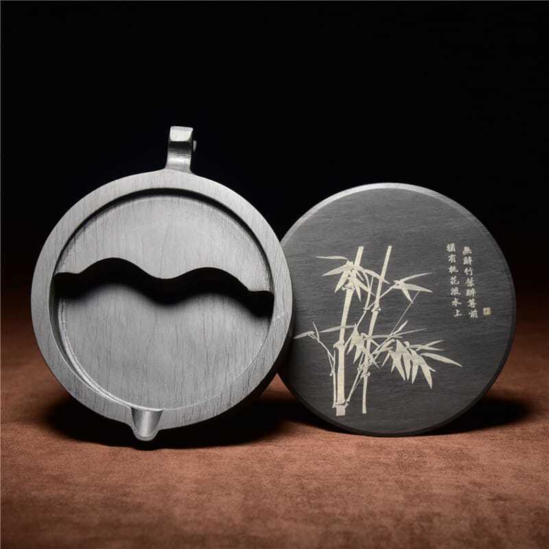 National Non-Remain Belt Cover Inkstone Table She Inkstone Beginner Thư pháp Inkstone Table Pen Tấm 