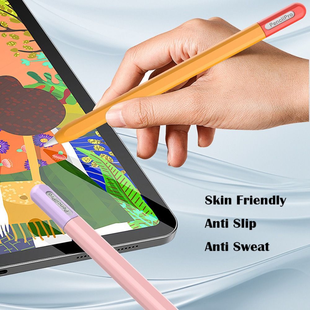 Ốp Lưng Silicon Cho Apple Pencil Pro Màu Chống Rơi Chống Trơn Trượt Máy Tính Bảng Stylus Mềm Trường 