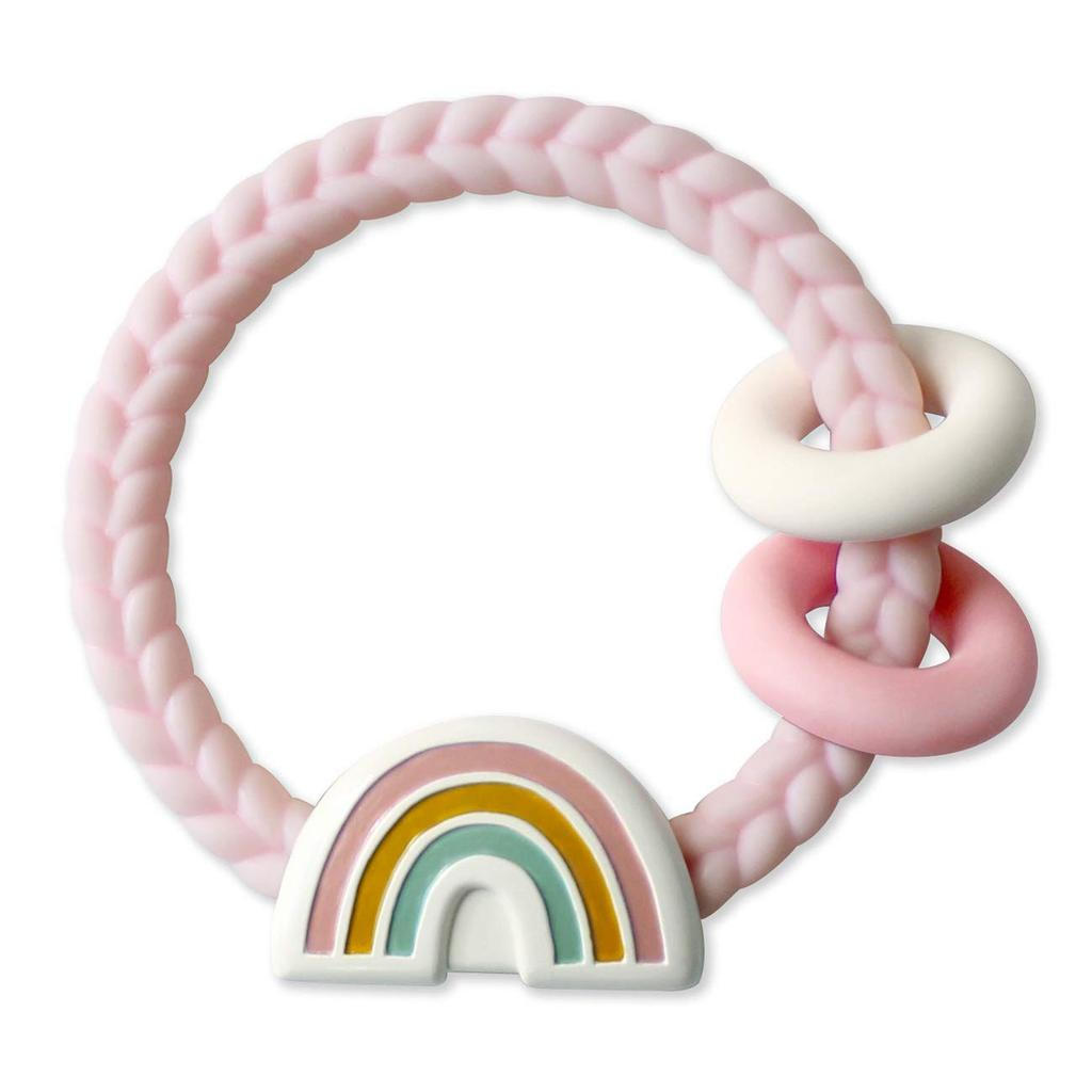 Itzy Ritzy Silicone Miếng Dán Có Lục Lạc – Lục Lạc Miếng Dán Tính Năng Âm Thanh Rattle, Hai Nhẫn Mọc