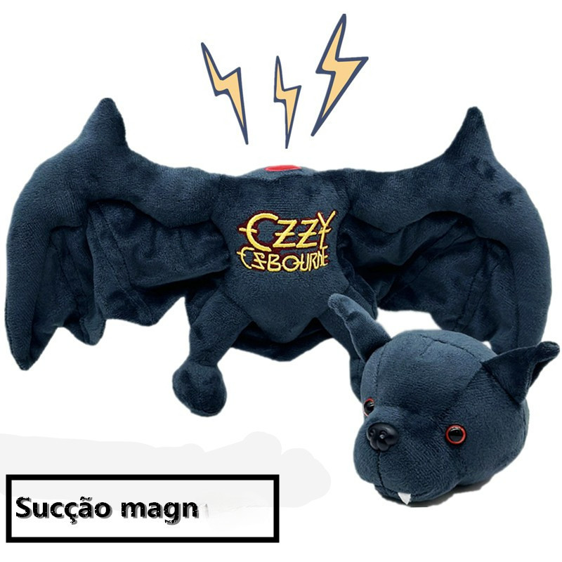 Ozzy Plush, Búp bê sang trọng 25cm / Búp bê trẻ em Ozzy Osbourne Bat / Búp bê sang trọng mềm mại cho