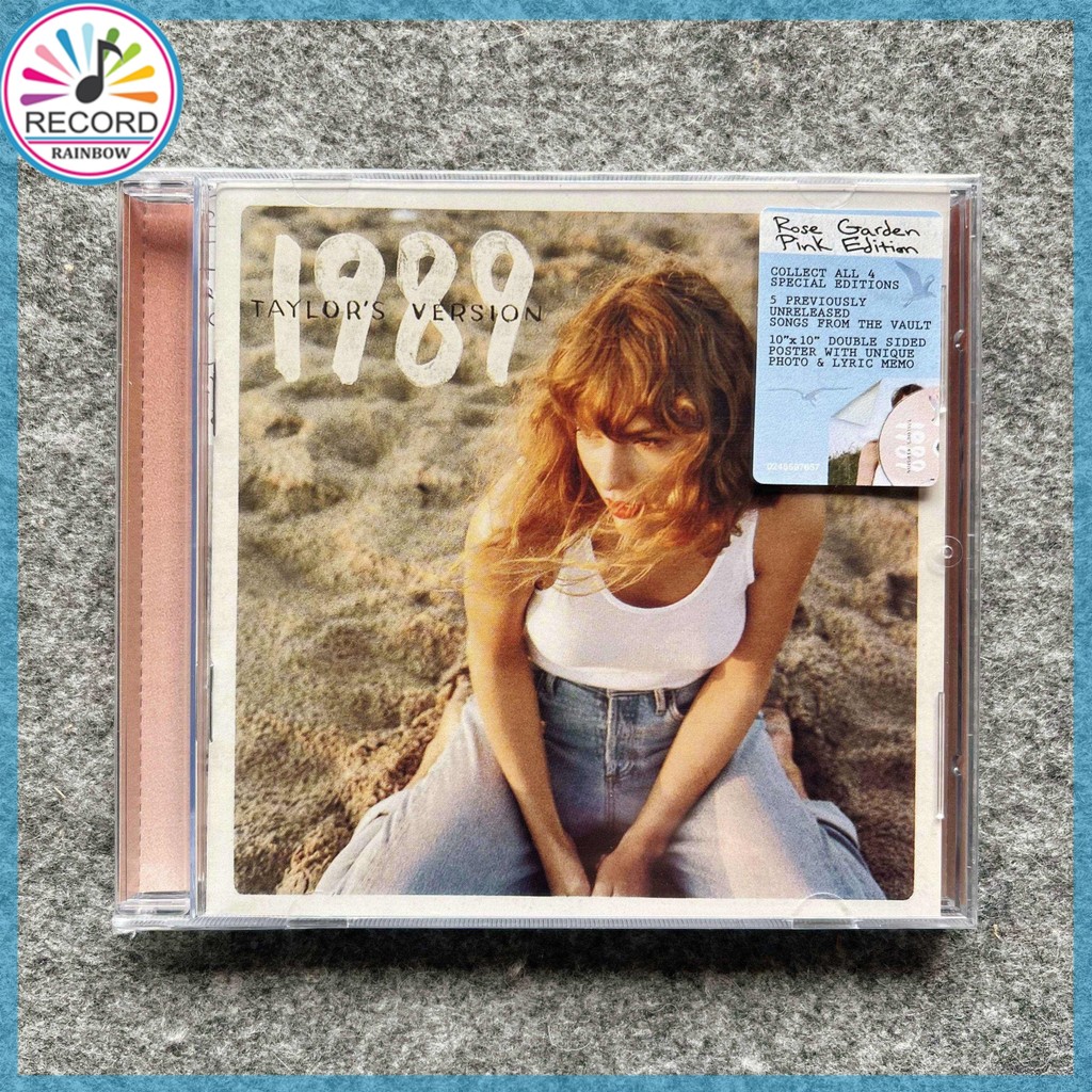 Taylor Swift 1989 Taylor's Version Rose Garden Pink Poster Edition  Original CD Album [Sealed] Brand