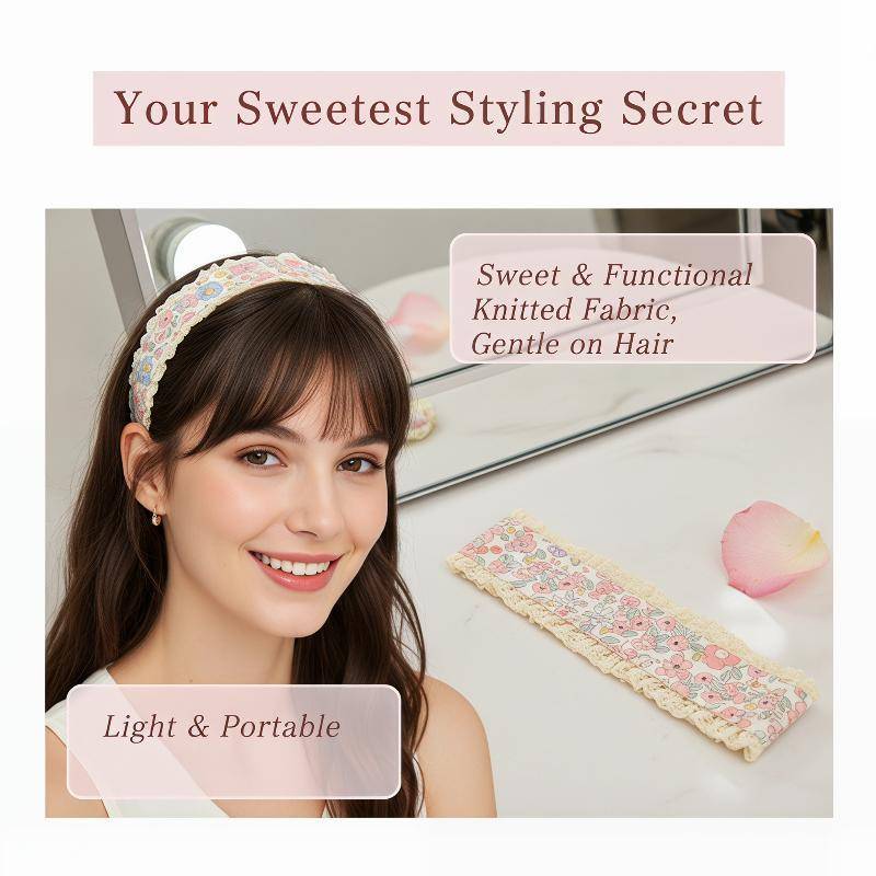 ADAWA Floral Hair Fringe Stier Set Fringe Holder NonSlip Forehead Hair Patch để trang điểm buổi sáng