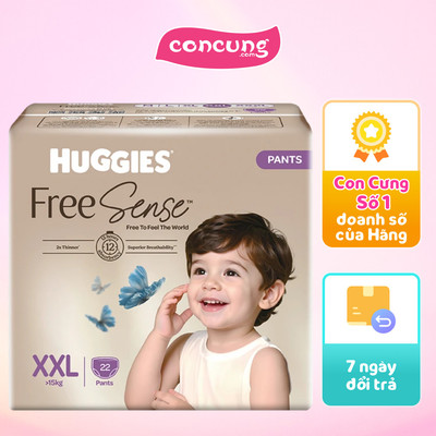 Tã quần Huggies Free Sense size XXL 22 miếng