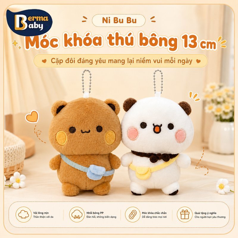 Bubu Dudu Gấu Bông Móc Điện Thoại Dây Treo Điện Thoại Dây Đeo Quà Tặng Sinh Nhật