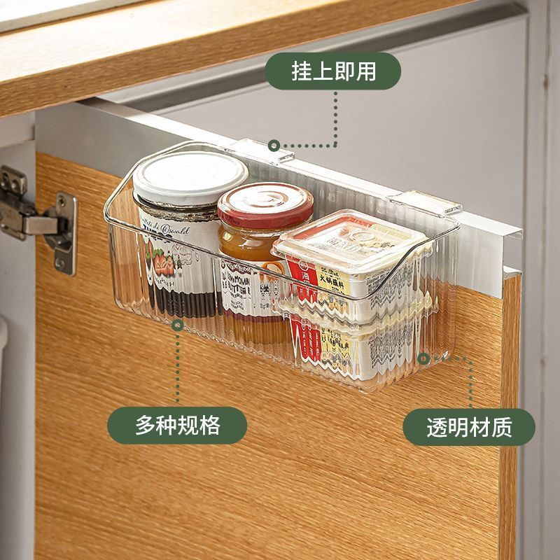 12y New wall-mounted storage box for ginger, garlic, and spices, hanging basket for scallions, kitch