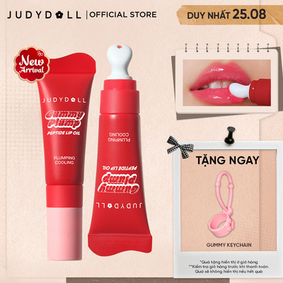 [MỚI] Son Dưỡng Có Màu JUDYDOLL Gummy Peptide Lip Oil Căng bóng Dưỡng ẩm Chống nắng 8ml