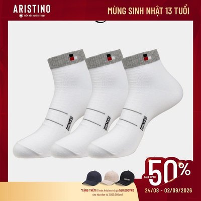 [COMBO 3 ĐÔI] Tất Thể thao Nam Cổ Ngắn Bizmen Cotton Latex - BSC008EDP03