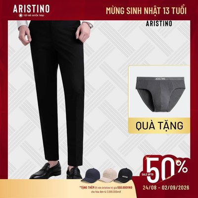 Quần Âu Nam Aristino Slim Fit Đứng Phom Chất Liệu Thoáng Mát Co Dãn Nhẹ ATR600EDP01
