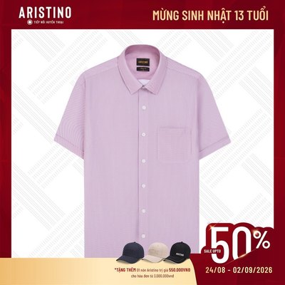 Áo Sơ Mi Nam Tay Ngắn In Aristino Perfect Fit ASS122AS4