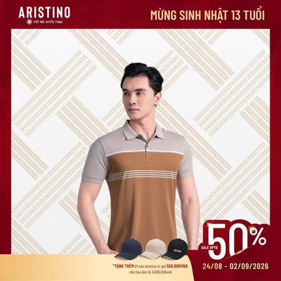 Áo Polo Nam Tay Ngắn Aristino Regular Fit Thấm Hút Co Giãn APS099AS2/APS602EDP01