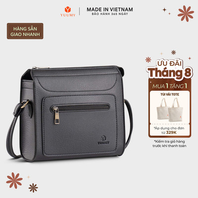 Túi Yuumy (Thời trang nữ vân nhám cá tính size 21 - Túi đeo chéo da Bergen YN242)