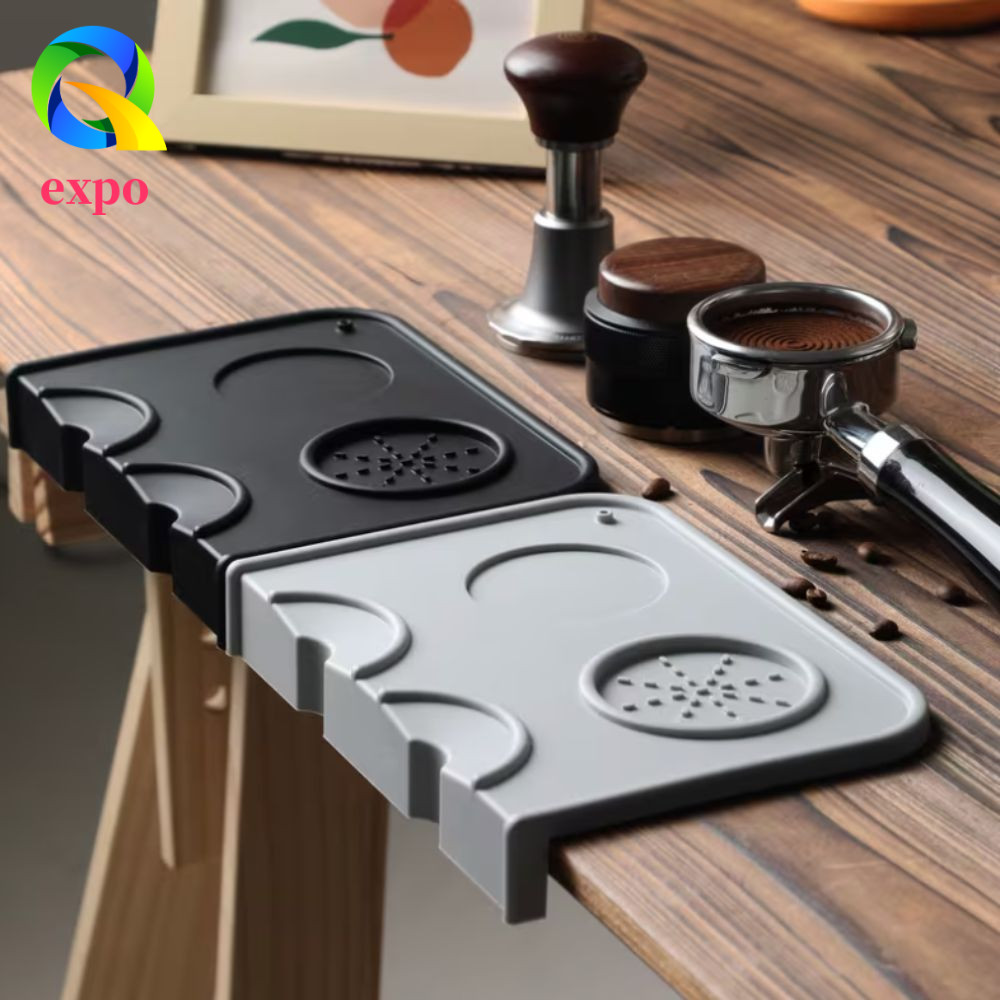 EXPO LIMIT Cà Phê Tam Giác Thảm, Thảm Espresso Chịu Nhiệt Silicon, Phụ Kiện Máy Espresso Dày Hình Ch
