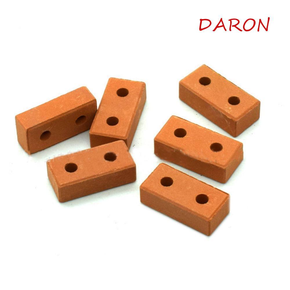 Đồ chơi gạch giả DARON DIY, Mô hình gạch mini thật màu đỏ bền bỉ, Gạch mini tỷ lệ 1 / 12 1 / 16 Mô p