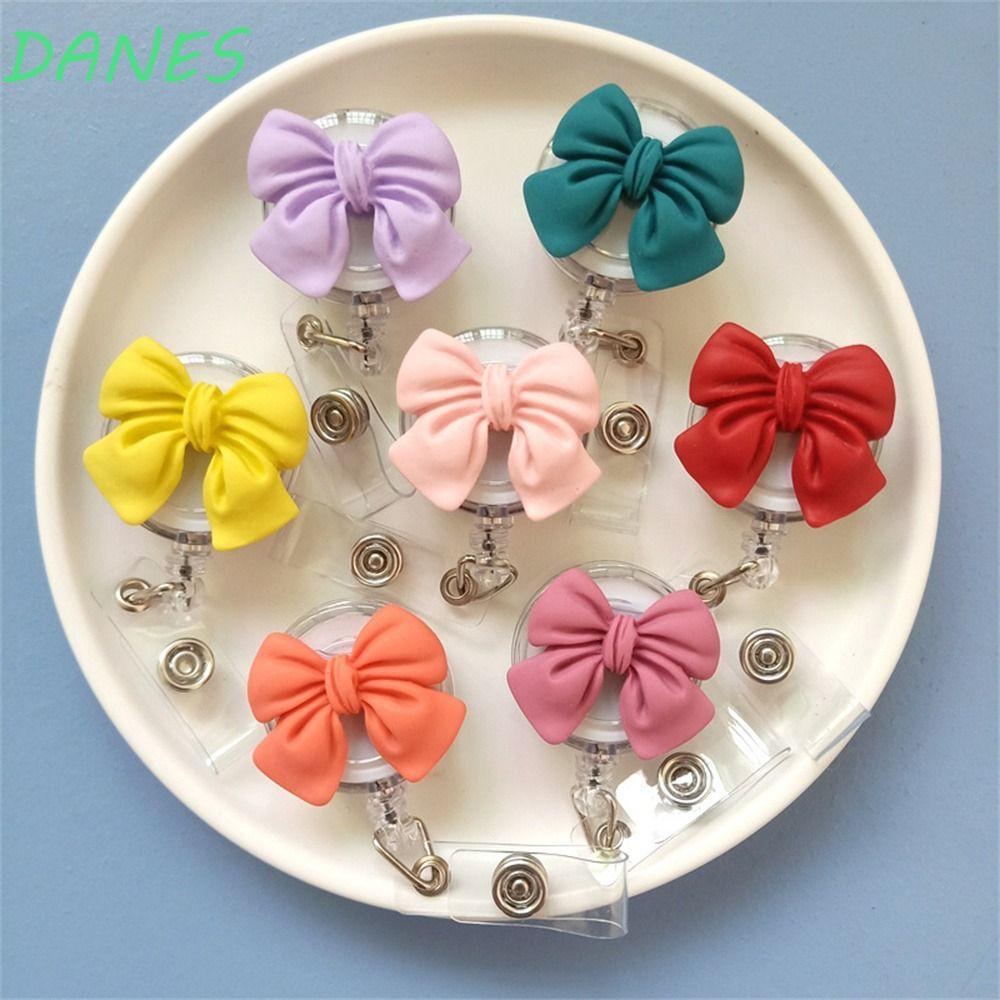 FRBFRB Giá đỡ huy hiệu có thể thu vào, Thẻ tên 3D Flora Nurse Badge Reel, Thẻ ngực dễ thương Thẻ ID 