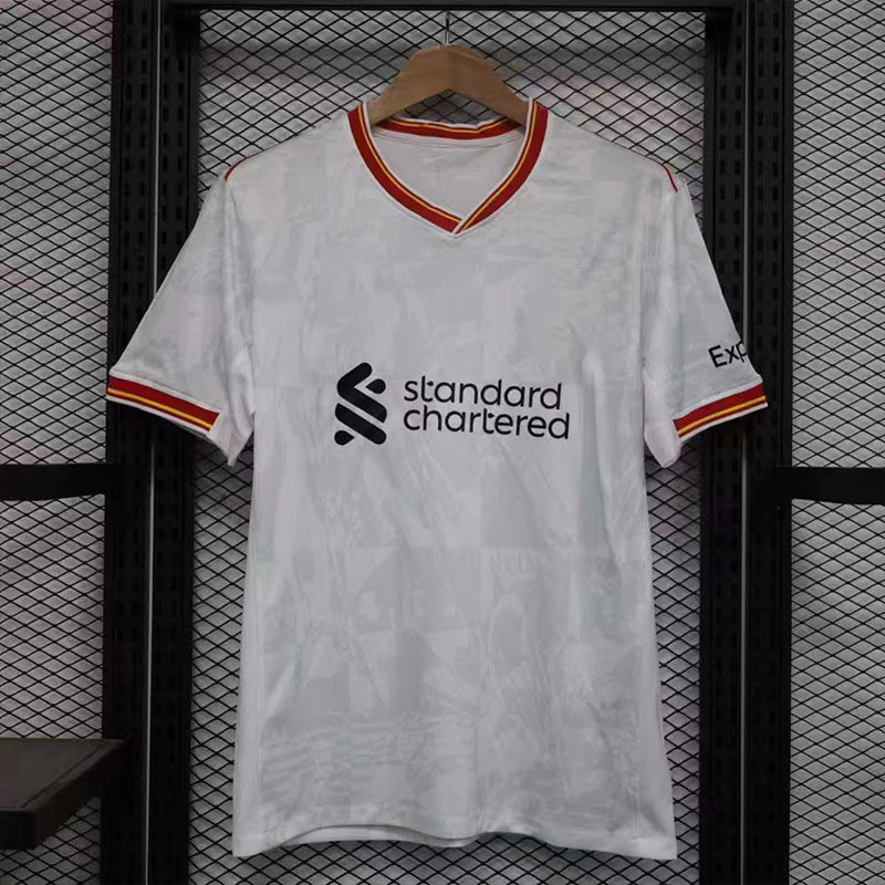 Phiên bản Jersey Khách Fan Jersey Bóng đá ngắn tay Liverpool Football 2 26 World Cup QBXH